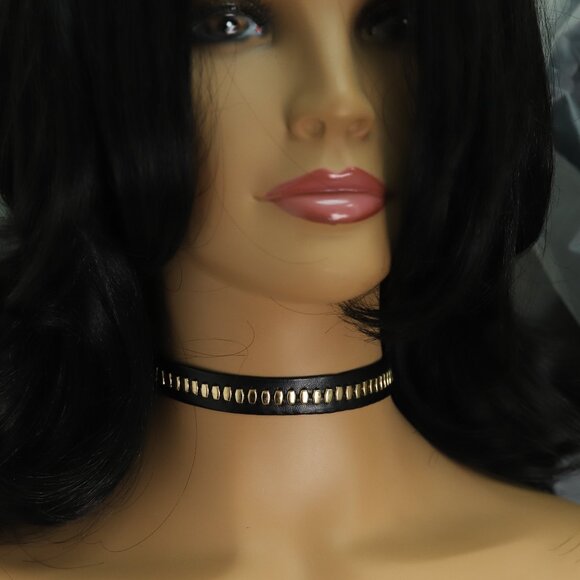 Gothic Choker Adjustable Fancy Chokers black  (#55) - Picture 1 of 10